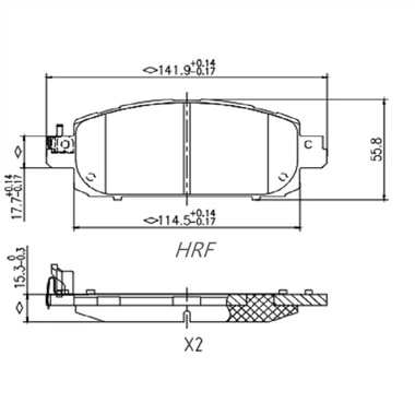 ผ้าเบรคสำหรับ Renault Captur